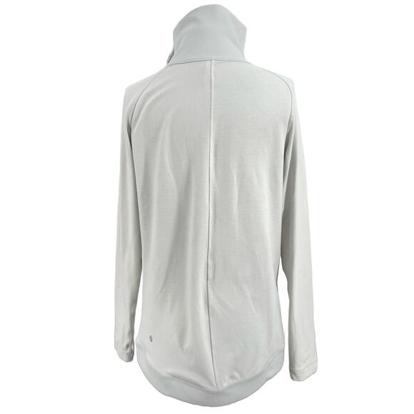 Lululemon Rulu Rally Wrap Heathered Ocean Mist Cozy Neutral Minimalist Sweater 6 - Picture 3 of 15